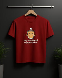 My Emotional Support Chai Unisex Oversized Classic T-Shirt